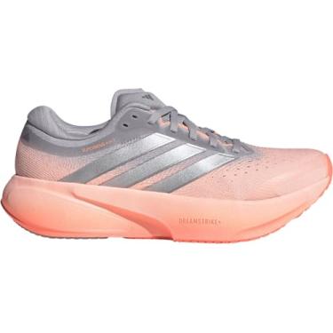 Imagem de adidas Tênis de corrida feminino Supernova Rise 3, Laranja claro/prata metálico/cinza glória, 39