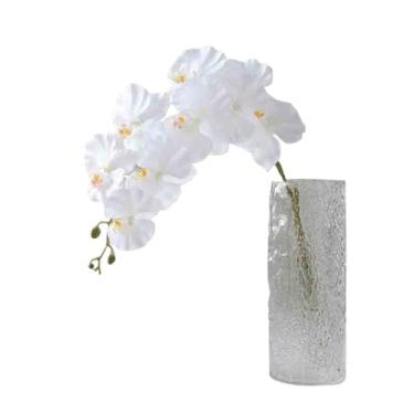 Imagem de VHDY85KA Decorações simulação de flores falsas Phalaenopsis Arranjo de mesa sala de estar decorativo floral vaso de vidro casa de fazenda