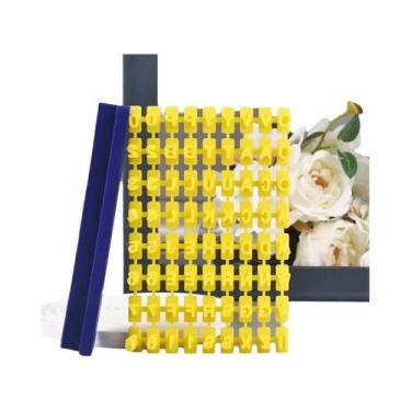 Imagem de Conjunto De Carimbos De Argila Com Letras E Números, Ferramenta De Imp