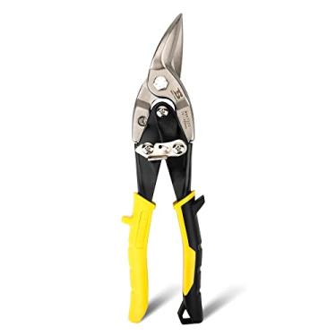 Imagem de B BOSI TOOLS Tesoura De Corte Para Chapas De Metal De 10 Polegadas, Corte À Esquerda, Tesoura De Corte Para Chapas De Metal De Alta Resistência, Lâminas Afiadas De Aço Cromo Vanádio, Trava De Segur