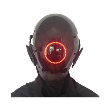 Imagem de Máscara LED Punk Para Cosplay Masculino E Feminino, Acessório De Luz R