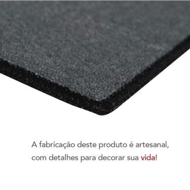 Imagem de Tapete de Porta Entrada Maos Antiderrapante Cinza 33x60cm