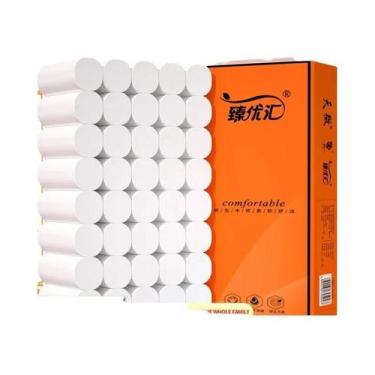 Imagem de 48 Rolos De Papel Higiênico Sem Tubo Central Para Uso Doméstico, Toalh