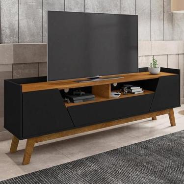 Imagem de Rack Sala Florença para TV até 70 Polegadas com Pés Madeira - Móveis B