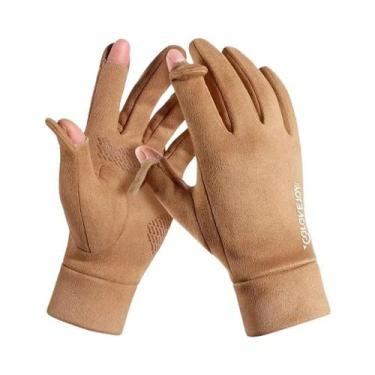 Imagem de Luvas De Ciclismo Térmicas Masculinas De Inverno Antiderrapantes Com T