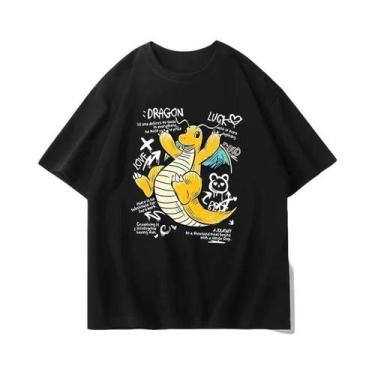 Imagem de Camiseta De Manga Curta Pokémon Dragonite Para Homens E Mulheres, Esti