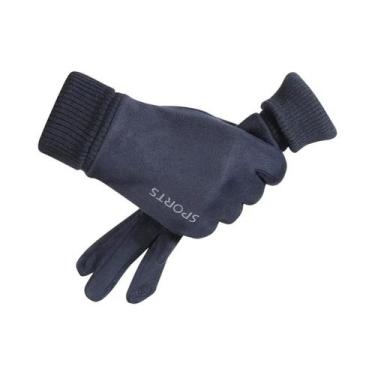 Imagem de Luvas De Ciclismo Térmicas Masculinas De Inverno Antiderrapantes Com T