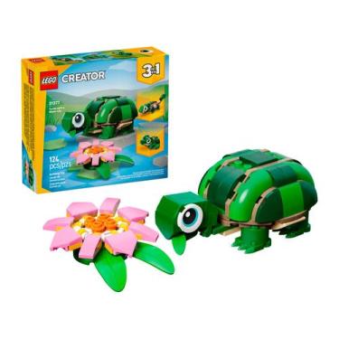 Imagem de LEGO Creator 3 em 1 Tartaruga com Flor de Lírio - 31377 124 Peças