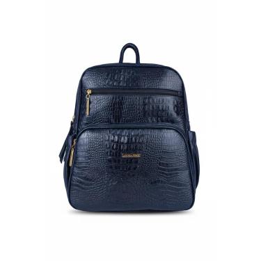 Imagem de Mochila feminina de couro croco Zaya-Feminino