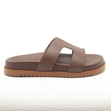 Imagem de Chinelo  Sapato da Corte H Couro, C CARAMELO, 36