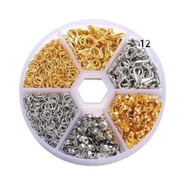 Imagem de Kit DIY Para Criação De Joias 210-400 Peças: Fechos Lagosta, Argolas, 