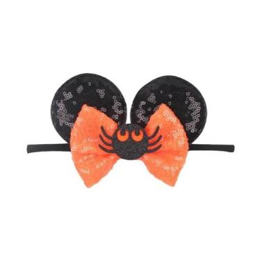 Imagem de Faixas De Cabelo Elásticas Bebê Minnie Mickey Mouse 2.8IN De Nylon Mac