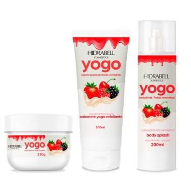Imagem de Kit Body Splash, Esfoliante e Loção Corporal Yogo Hidrabell