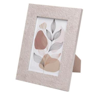 Imagem de Porta-Retrato Wolff Grezzo 10cm x 15cm Bege Mdf