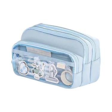 Imagem de Estojo Transparente De Grande Capacidade Multifuncional Para Armazenam