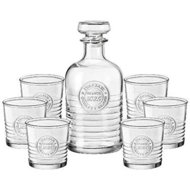 Imagem de Jogo de Copos Bormioli Rocco Officina com Garrafa 7 Peças