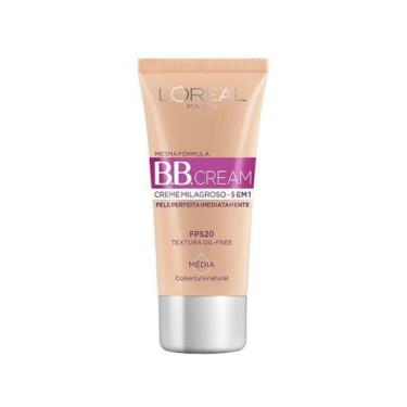 Imagem de Base BB Cream L'Oréal Paris 5 em 1 Dermo Expertise Cor Media FPS 20 30