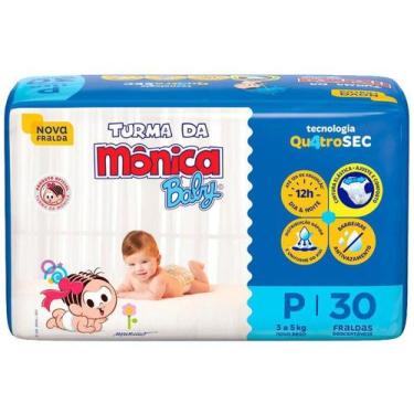 Imagem de Fralda Turma da Mônica Jumbo RN, P, M, G, XG, XXG, P, 30