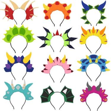 Imagem de Bandanas de festa Flying Childhood Dinosaur Dragon Kids, pacote com 12
