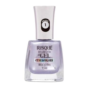 Imagem de Esmalte Risqué Diamond Gel Cybercolors Brilho De Vênus 9ml
