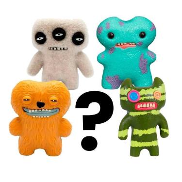 Imagem de Kit Com 5 Mini Bonecos Fuggler 6cm Turquesa, Castanho, Verde E Cinza