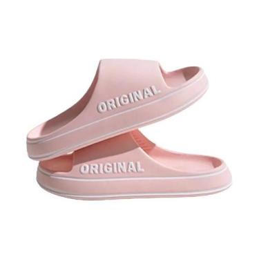 Imagem de Chinelos De Praia Femininos Em Cores Sólidas Feslishoet Antiderrapante