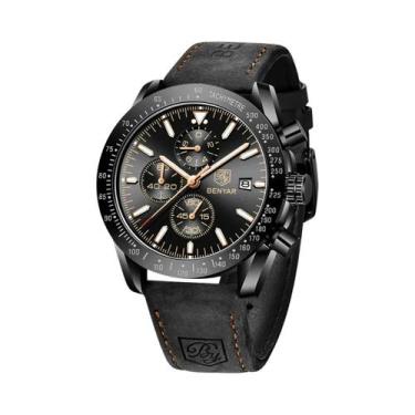 Imagem de Relógio De Quartzo Masculino Clássico À Prova D'água SAPPHERO Com Puls