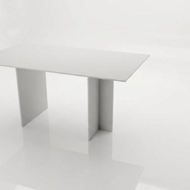 Imagem de Mesa de Jantar Moderna com Base Central Design Minimalista Branco