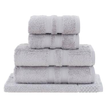 Imagem de Jogo Toalhas Banho Buddemeyer 5p Algodão Egípcio Cinza 3131