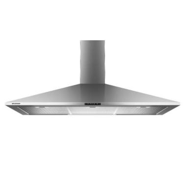 Imagem de Coifa de Parede Brastemp 90 cm Inox piramidal 5 e 6 bocas com duplo fi