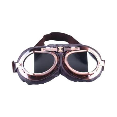 Imagem de Óculos De Piloto Vintage Retrô Para Motocicleta, Capacete De Motocross