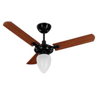 Imagem de Ventilador de Teto Tron Pera New Preto com Pás Verniz 130W 127V, 110V