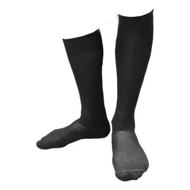 Imagem de Meia futebol infantil kanxa conforto respiravel, Preto, 33