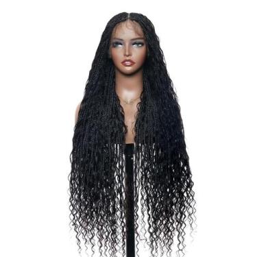 Imagem de Peruca JALIZA Boho Curls Human Hair 36 cm Small Box Braids 121