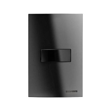 Imagem de Interruptor Simples Preto 10a 250v 4x2 Linha Brava Soprano