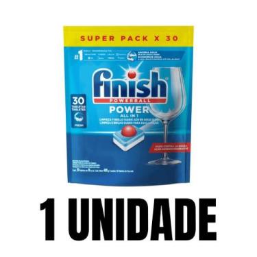Imagem de Finish Powerball com 30 Tabletes Finish Detergente para Lava Louças, 1