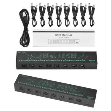 Imagem de Fonte De Alimentação Para Pedal De Efeito De Guitarra 8 Saídas DC Isol