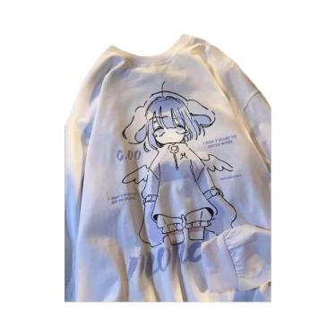 Imagem de Moletom Feminino Com Design De Menina Anime Kawaii Harajuku, Confortáv