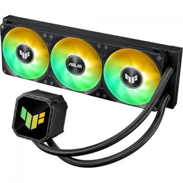 Imagem de Water Cooler Asus TUF Gaming LC III, 360mm, ARGB, Intel-AMD, Preto, 90