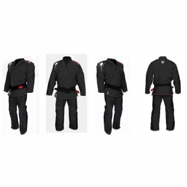 Imagem de Kimono Jiu-Jitsu Trançado TOP Tarântula Adulto Marca Aranha, Preto, A3
