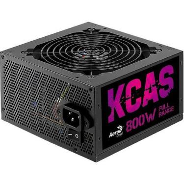 Imagem de Fonte ATX sem Cabo 800W KCAS Preto Aerocool