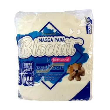 Imagem de Massa Base de Biscuit Natural 500g Super Macia - POLYCOL
