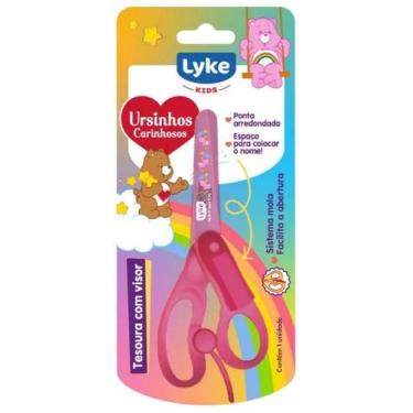 Imagem de Tesoura Escolar Ursinhos Carinhosos com Visor Lyke -, Rosa