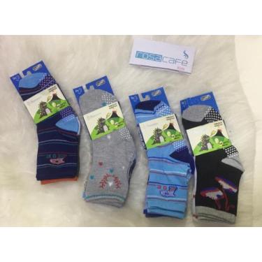 Imagem de Meia infantil masculina com 12 pares tamanho 23 ao 27, 6 a 8 anos. - a