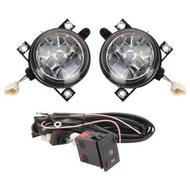 Imagem de Kit Farol Auxiliar Gol/Parati/Saveiro G4 2006 â 2009 Botão Modelo Orig