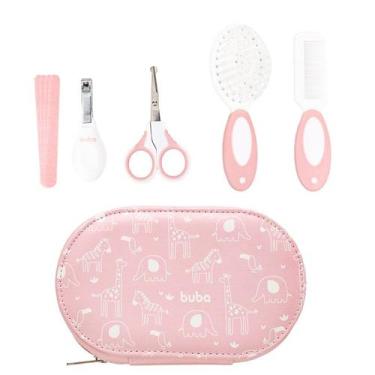 Imagem de Kit Higiene Cuidados Bebê Com Estojo Completo Tesoura Pente Cortador M