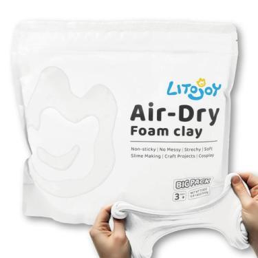 Imagem de LitoJoy Clay Foam Air Dry 500 g para Modelagem Macia