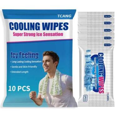 Imagem de Lenços Corporais Refrescantes TCANG 10 Unidades Sem Álcool 63 x 25 cm