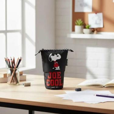 Imagem de Estojo Escolar Penal Retrátil Snoopy Infantil Luxcel Cor:Vermelho, Pre