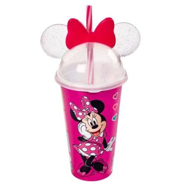 Imagem de Copo Infantil Shake Com Tampa E Canudo Minnie Mouse Disney Vários Mode